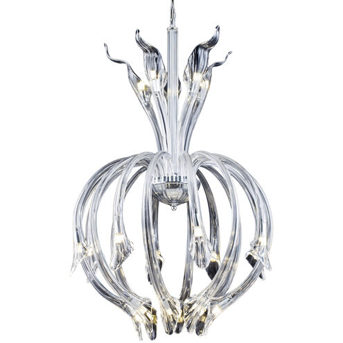 Canada 21 Light 25.5 inch Chrome Chandelier Ceiling Light